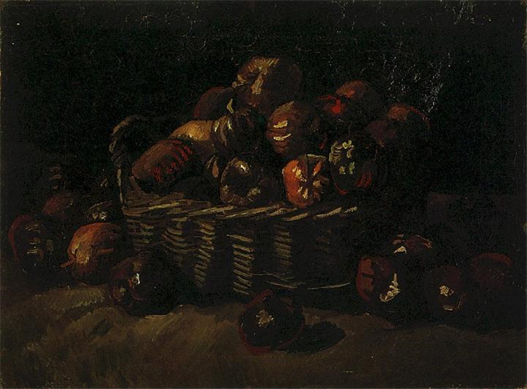 Basket Of Apples 1885 Van Gogh Oil Painting